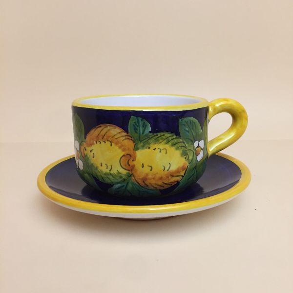 LI118 08 6 - Set of 6 breakfast cups(cm.8h) with saucer